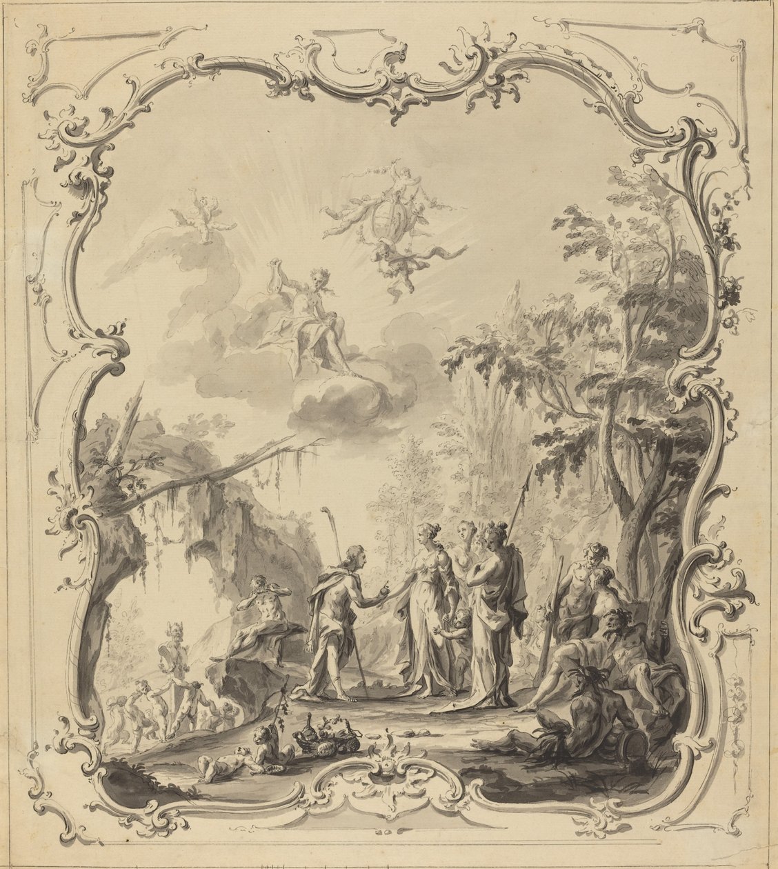 Wyrok Paryża autorstwa Dutch 18th Century
