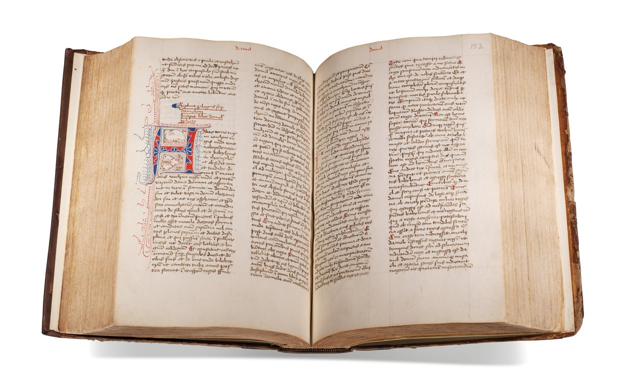 Biblia, z prologami, po łacinie, zdobiony rękopis na papierze, Utrecht autorstwa Dutch School