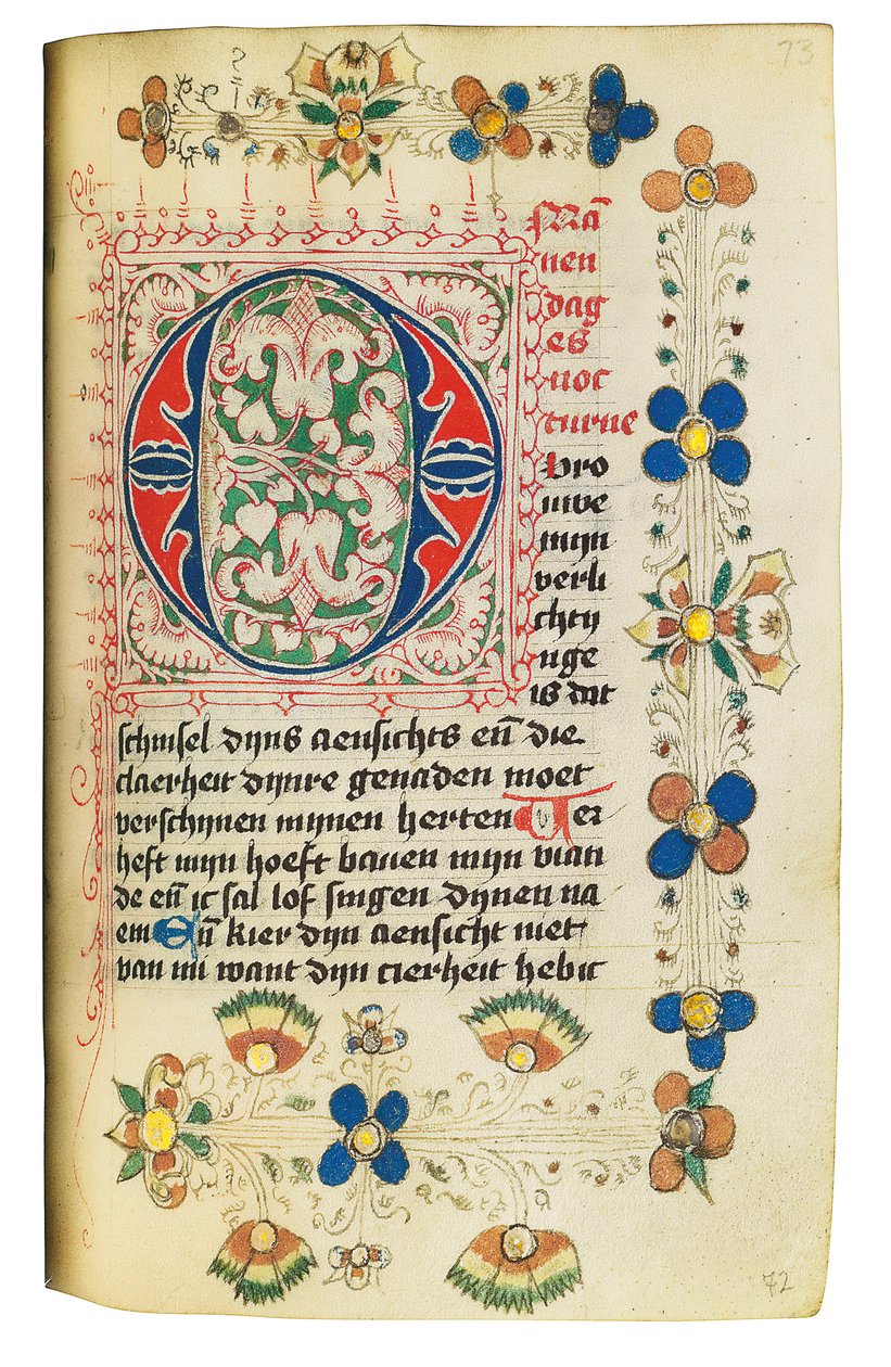 Godzinki i Modlitewnik w języku niderlandzkim, Dolna Nadrenia, Emmerich, Kleve, ok. 1480 autorstwa Dutch School