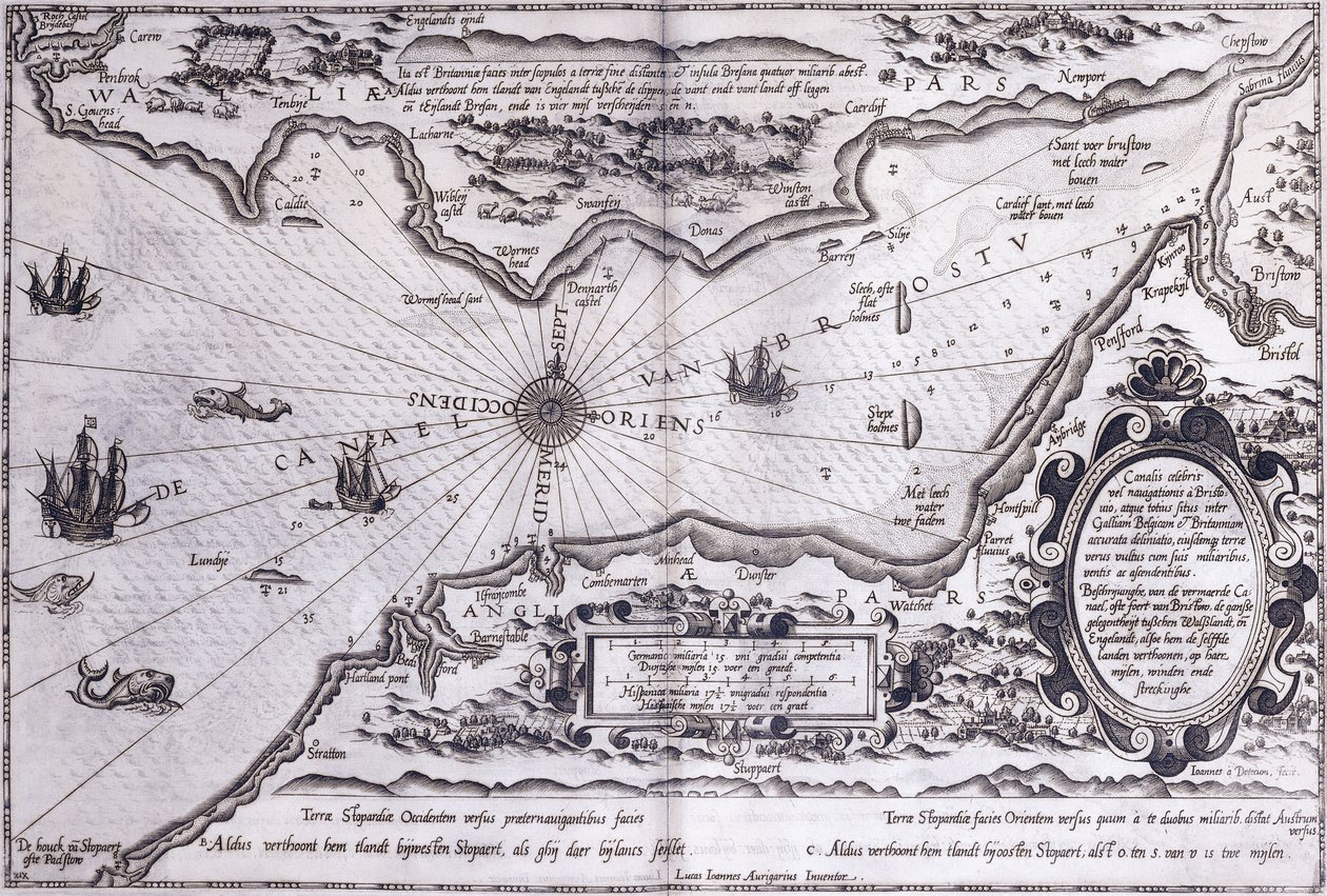 Kanał Bristolski, 1591 autorstwa Dutch School