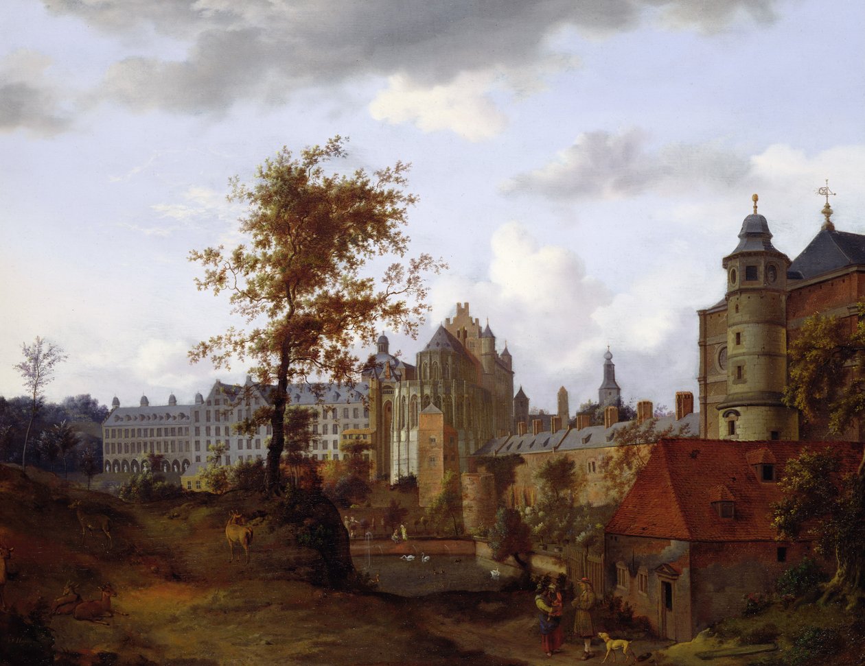 Pałac Coudenberg, Bruksela autorstwa Dutch School