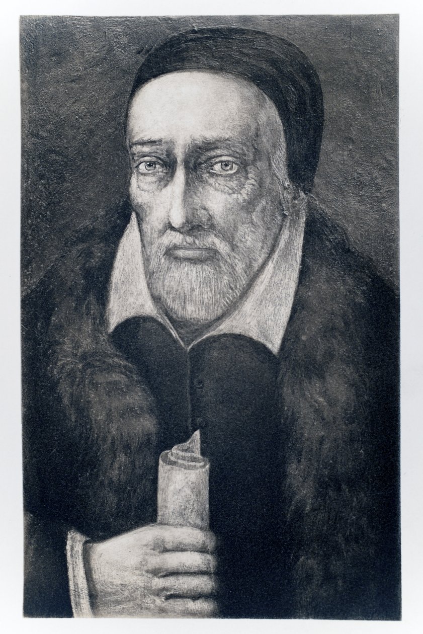 George Buchanan (1506-1582) z Jakuba I i VI, wydrukowane przez Manzi Joyant & Co. Paryż, 1904 (kolotyp) autorstwa Dutch School