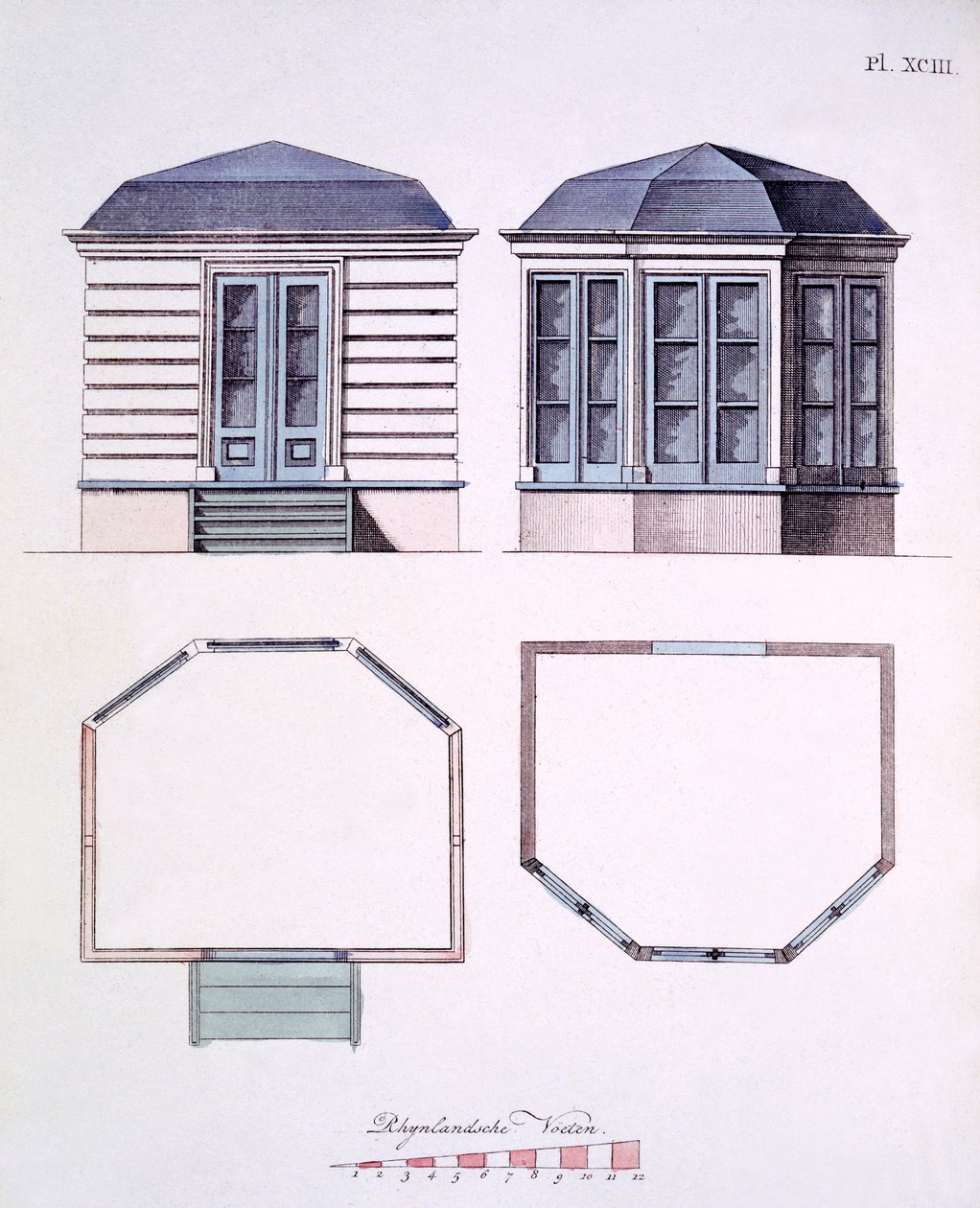 Ilustracja z magazynu Garden Gems autorstwa G Van Laara, 1802 autorstwa Dutch School