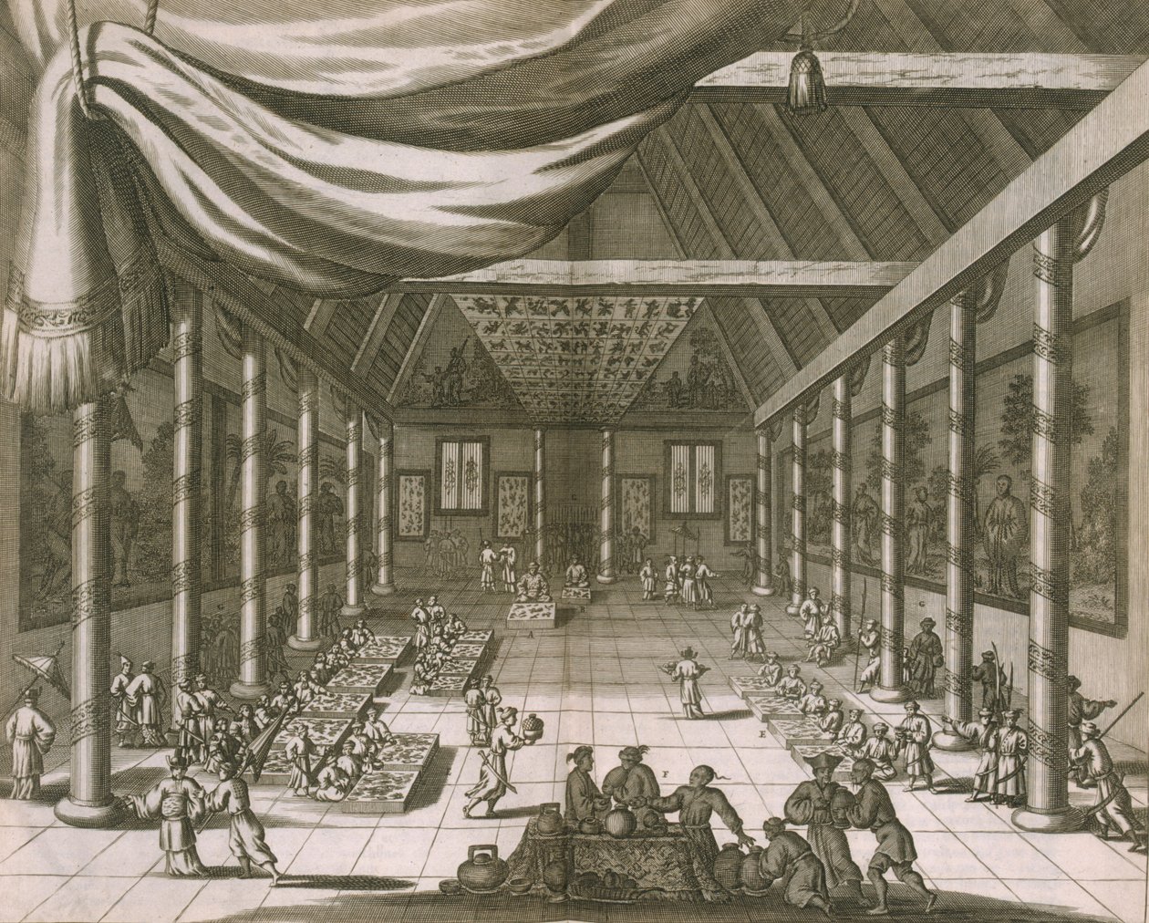 Pałac Cesarski, Pekin, 1670 autorstwa Dutch School