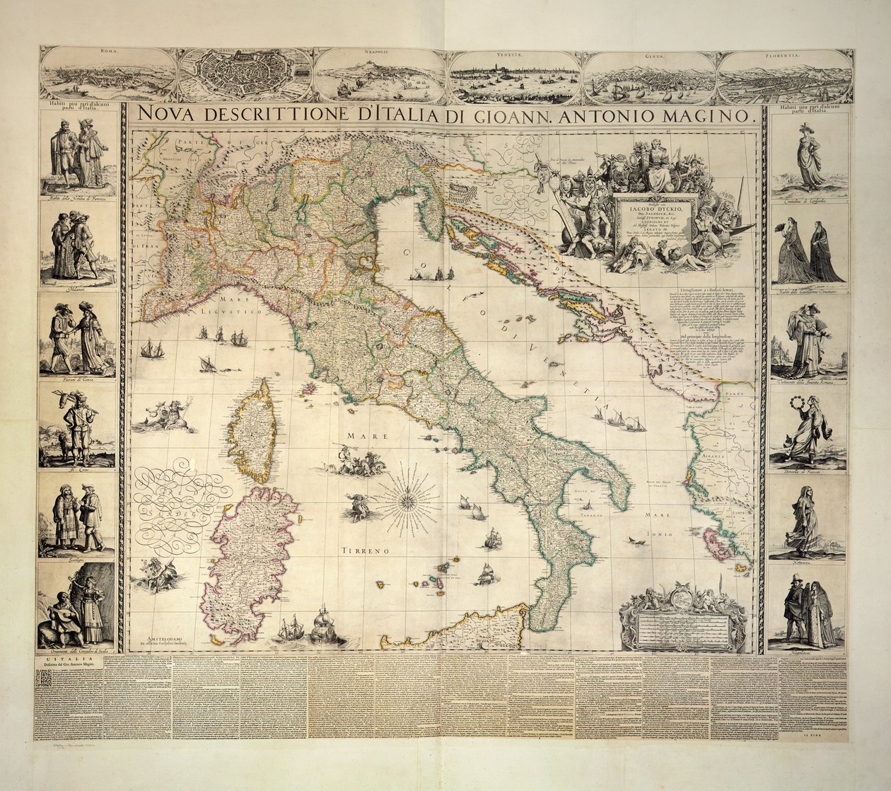 Włochy, Klencke Atlas autorstwa Dutch School