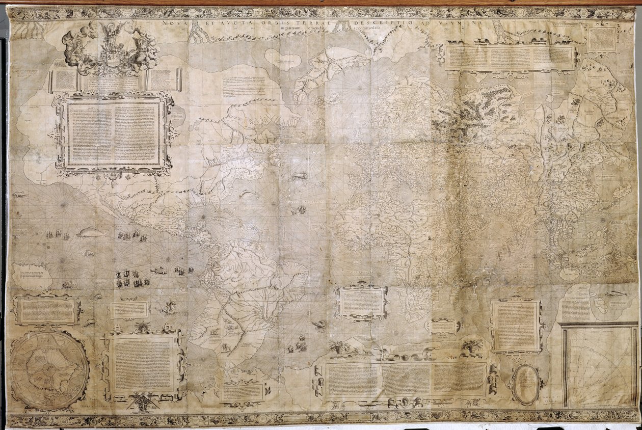 Mapa świata autorstwa Dutch School