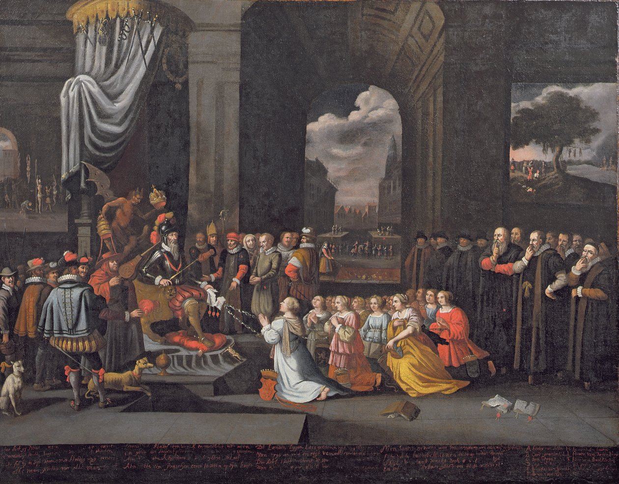 Prześladowania przez księcia Alby w 1568 r. autorstwa Dutch School