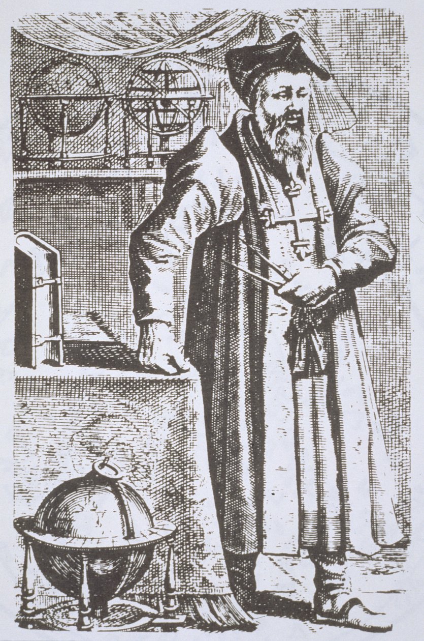 Portret Williama Postela (1510-81), z jego De Universitate, Leyden, 1643, ilustrowany w History of Magic, wydanej pod koniec XIX wieku autorstwa Dutch School