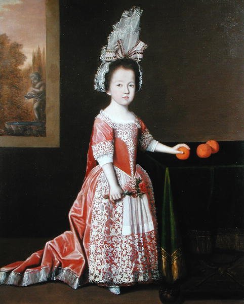 Portret dziewczyny (olej na płótnie) autorstwa Dutch School