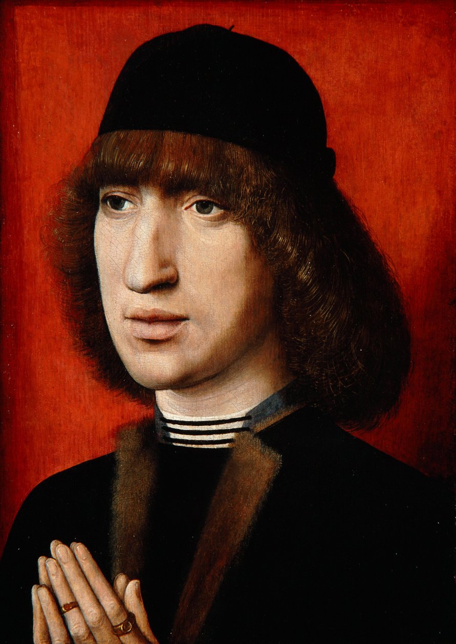 Portret mężczyzny, ok. 1480-90 autorstwa Dutch School