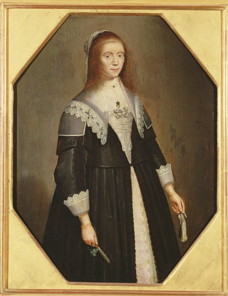 Portret kobiety, ok. 1640 autorstwa Dutch School