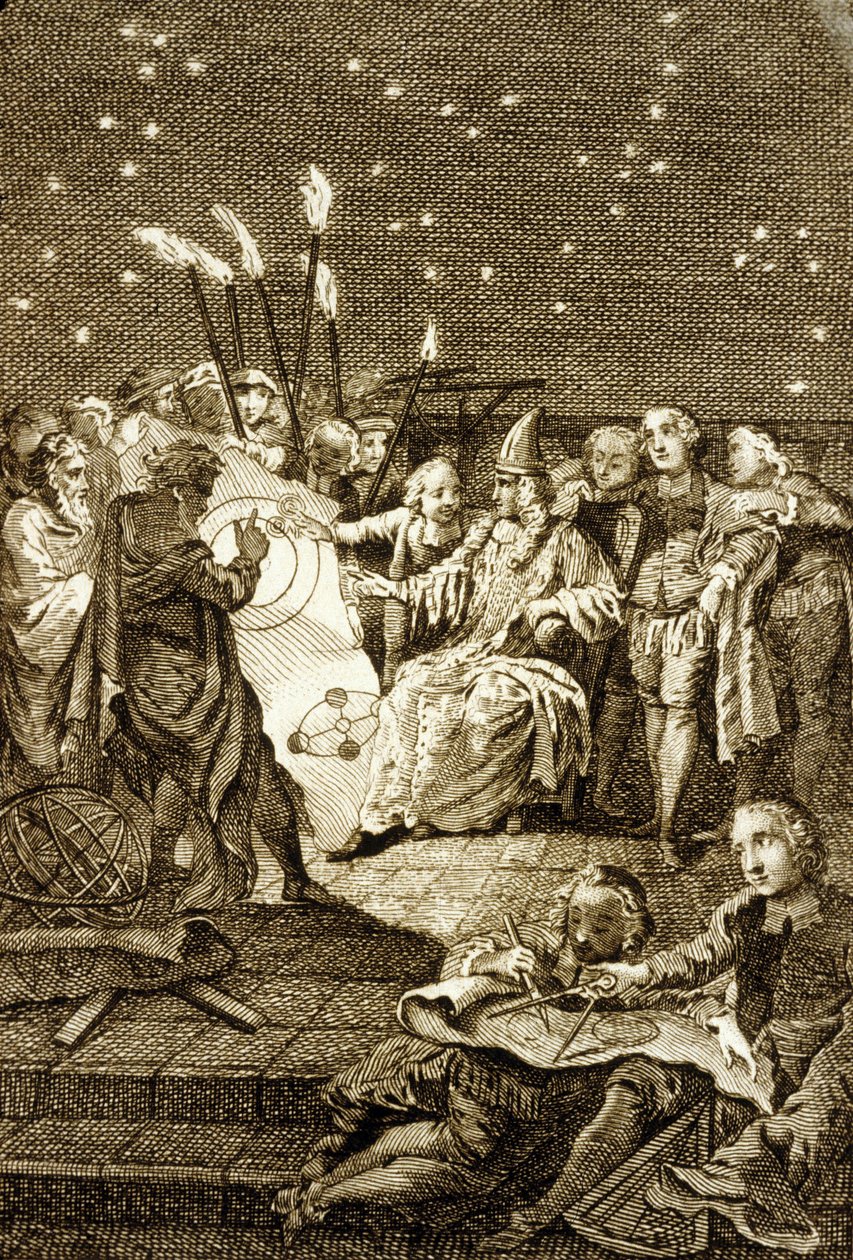 Ramka Holandii, astronomia i spektakl natury autorstwa Dutch School