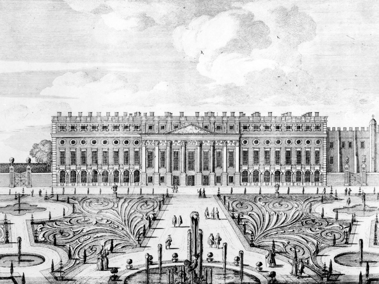 Południowa fasada Hampton Court autorstwa Dutch School