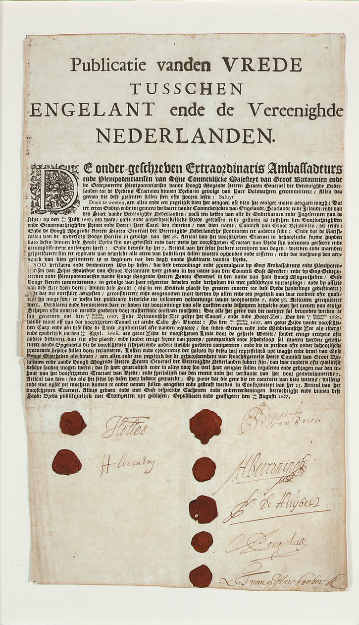 Traktat z Bredy autorstwa Dutch School