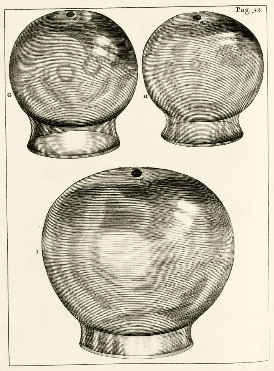Różne kieliszki do baniek, z The Practice of Medicine Frederika Dekkersa, 1694 autorstwa Dutch School