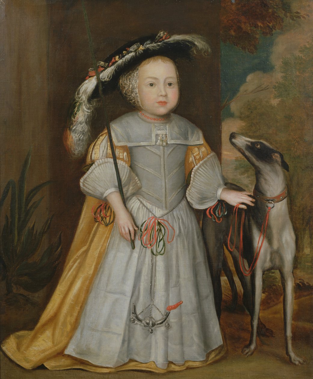 Młody chłopiec i wskaźnik, 1650 autorstwa Dutch School