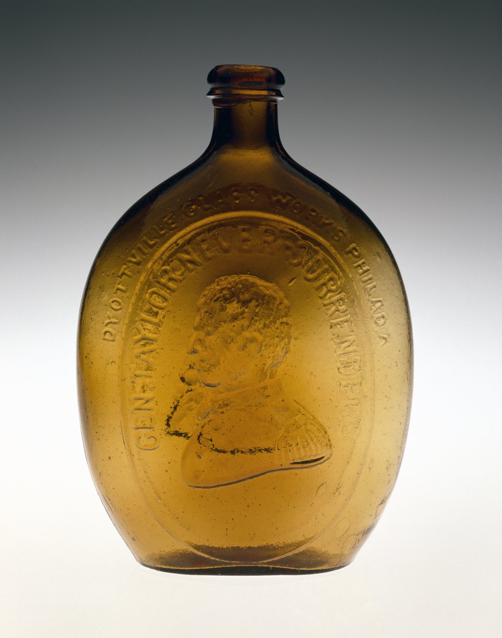 Figurka Kolba, ok. 1847 (szkło bezołowiowe) autorstwa Dyottville Glass Works