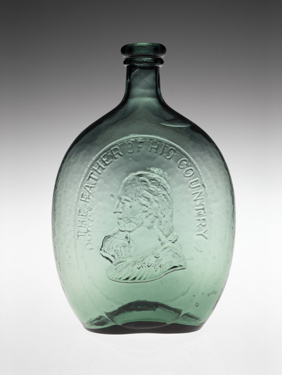 Figurka Kolba, ok. 1848 (szkło bezołowiowe) autorstwa Dyottville Glass Works