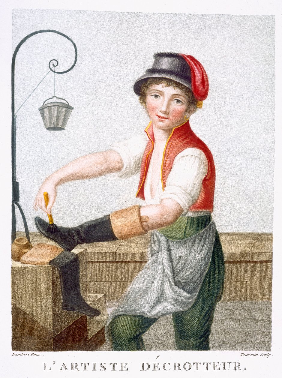 Skrobak do butów, c.1816 autorstwa E. F. Lambert