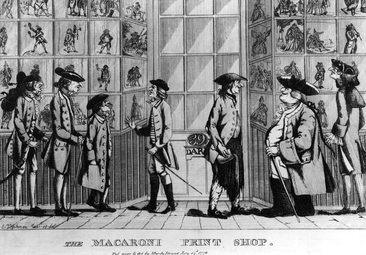 Drukarnia Makaronu, wyd. przez N. Darleya, 1772 autorstwa E Jopham