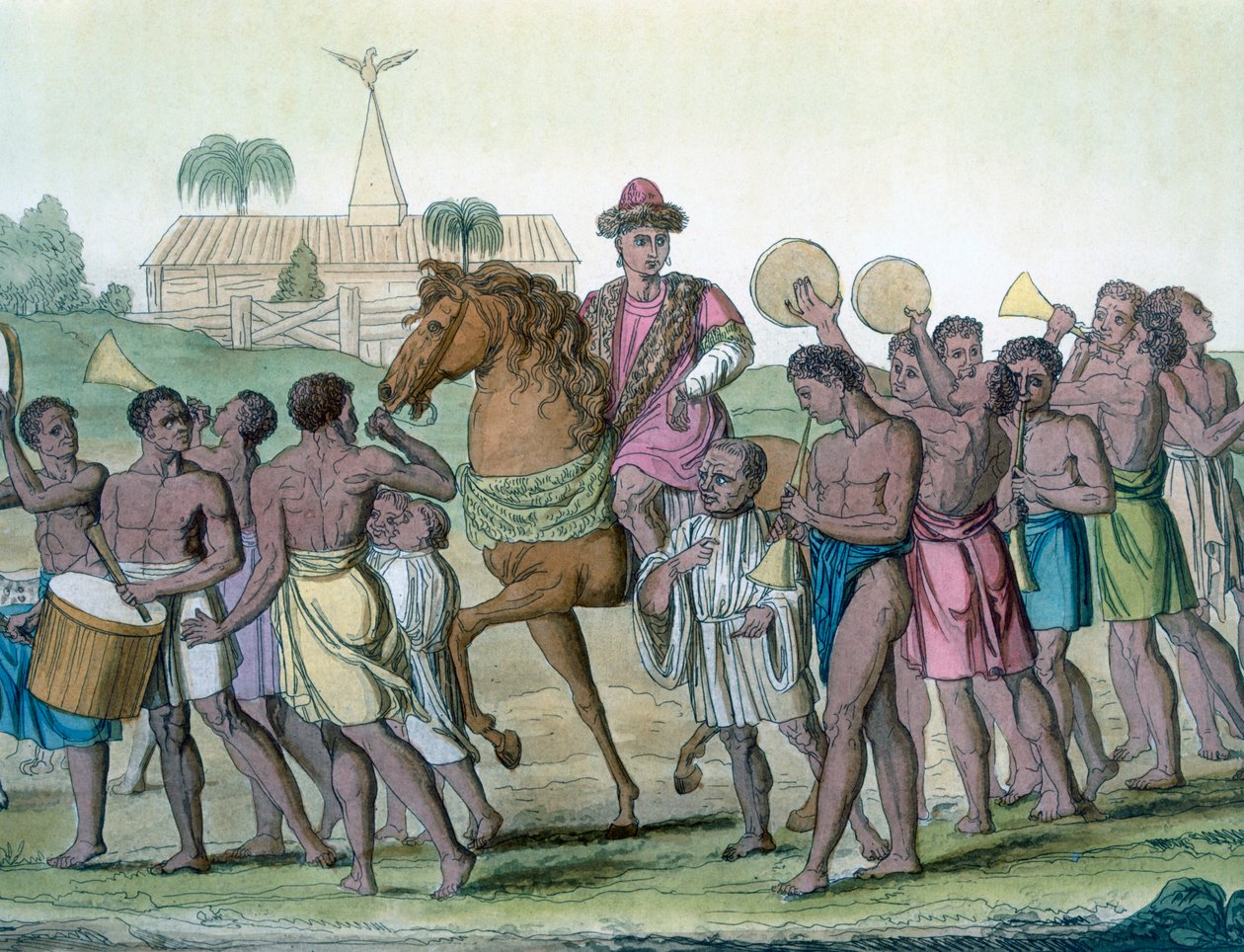 Lider na koniu, 1812-13 autorstwa E. Karnejeff