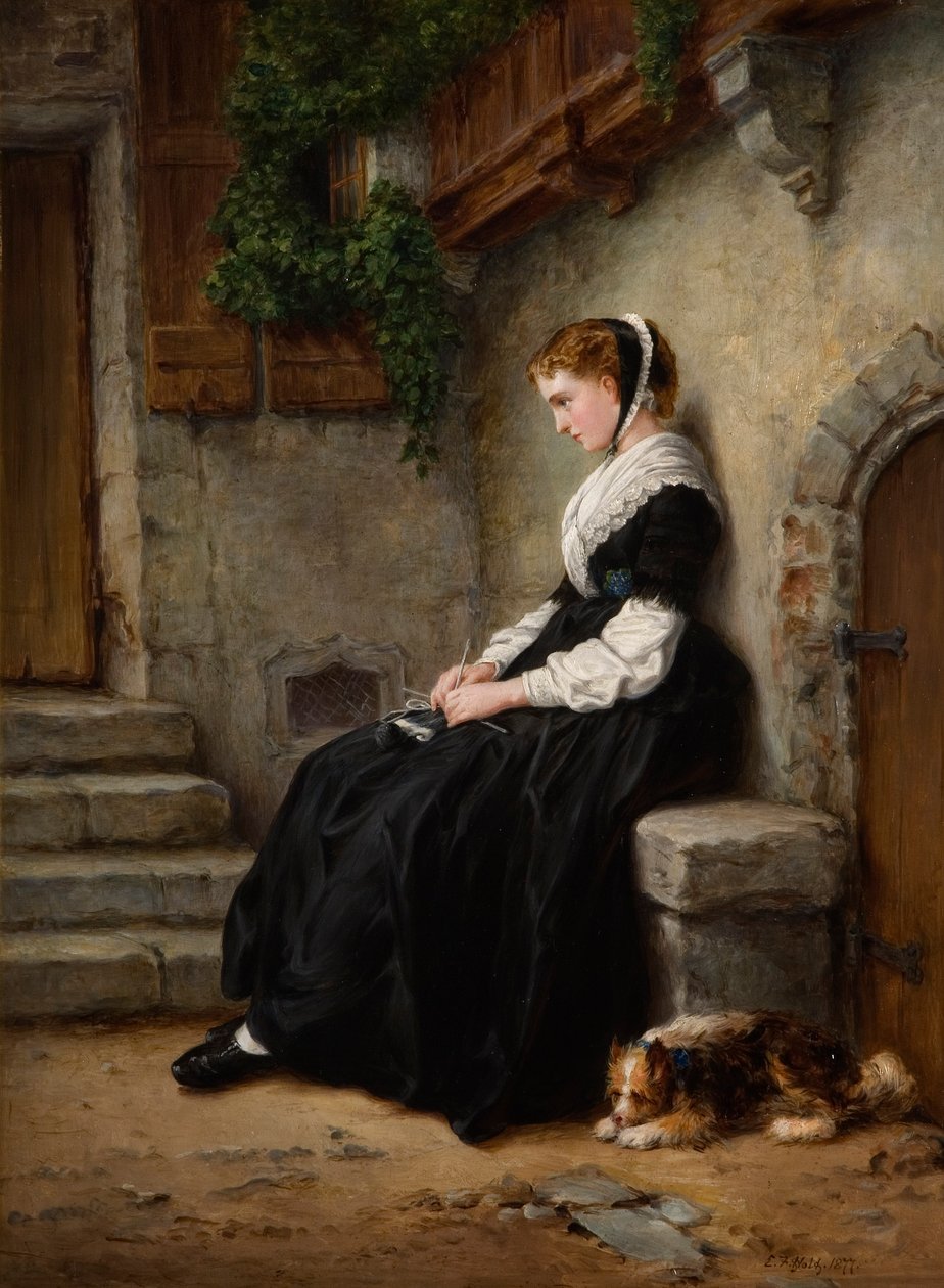 Sierota, 1877 autorstwa E.F. Hold