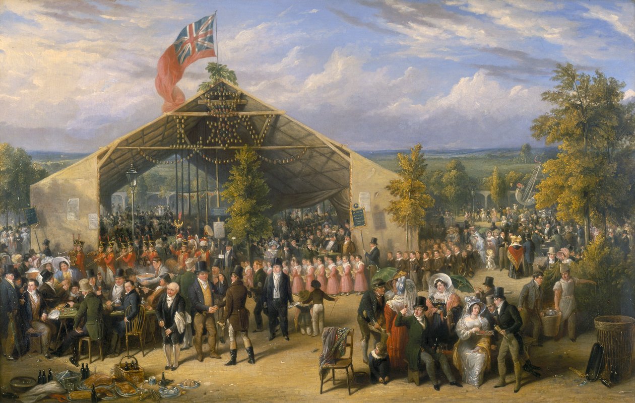 „Doroczny Festyn Szkoły Licencjonowanych Warzywników”, 1831 autorstwa EF Lambert