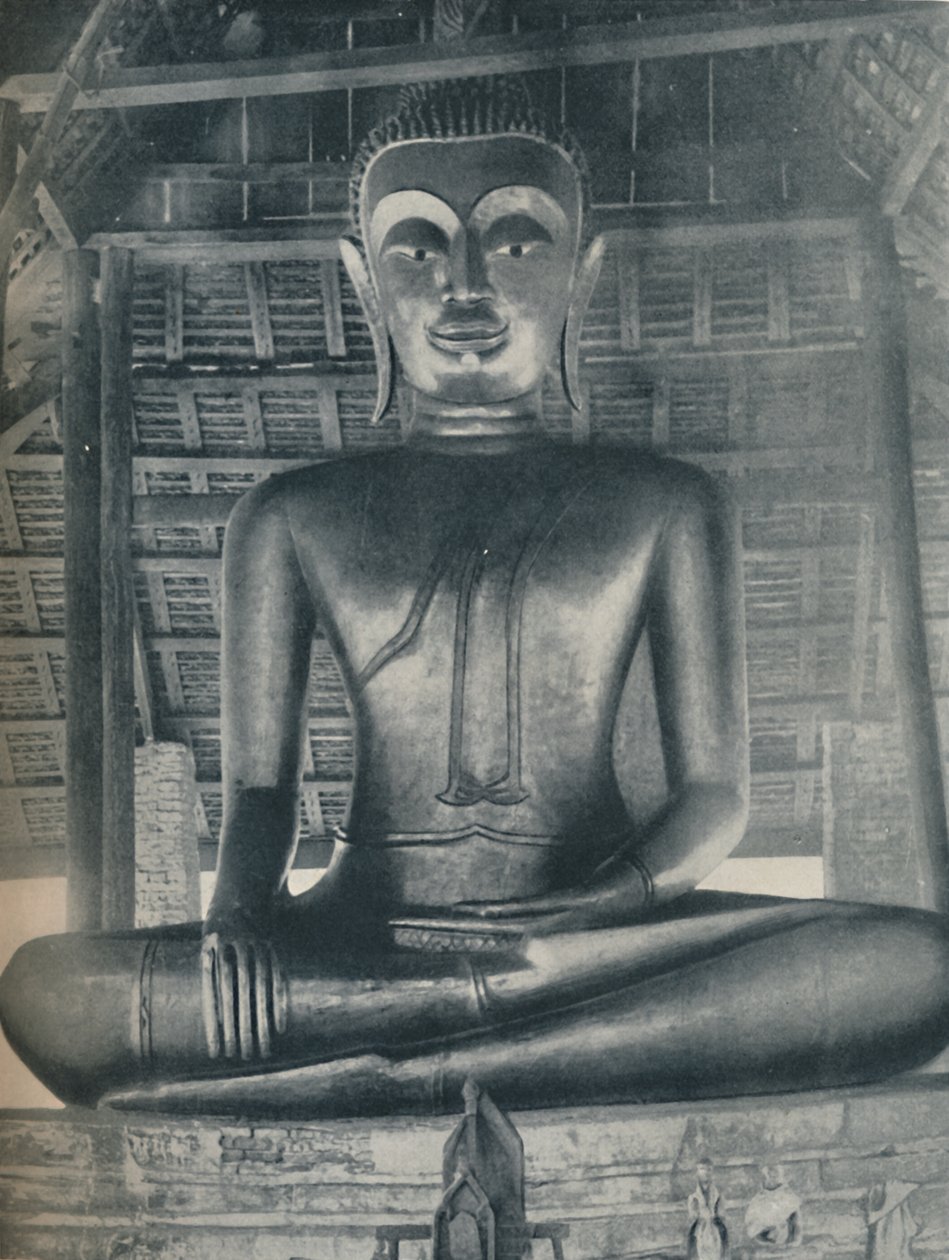 Chwała Centralnej Świątyni w Wat Suthat, Bangkok, ok. 1935 r. autorstwa ENA