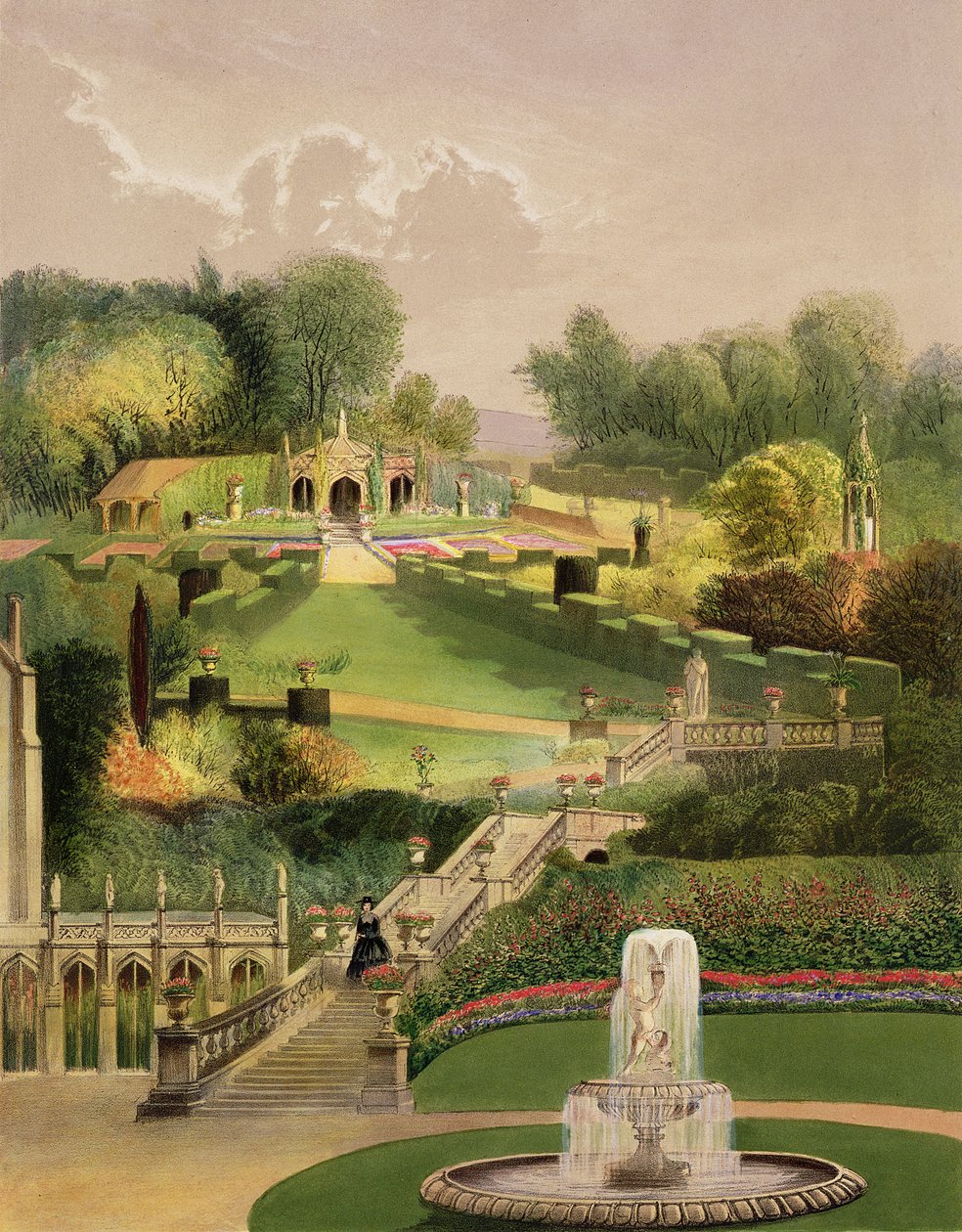 The Garden on the Hill Side, Castle Combe, z "The Garden