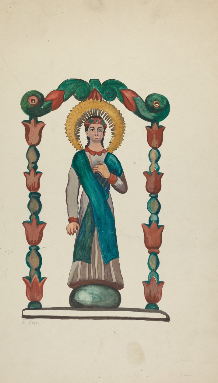 Bulto-Figura Świętego, 1935-1942. autorstwa E. Boyd
