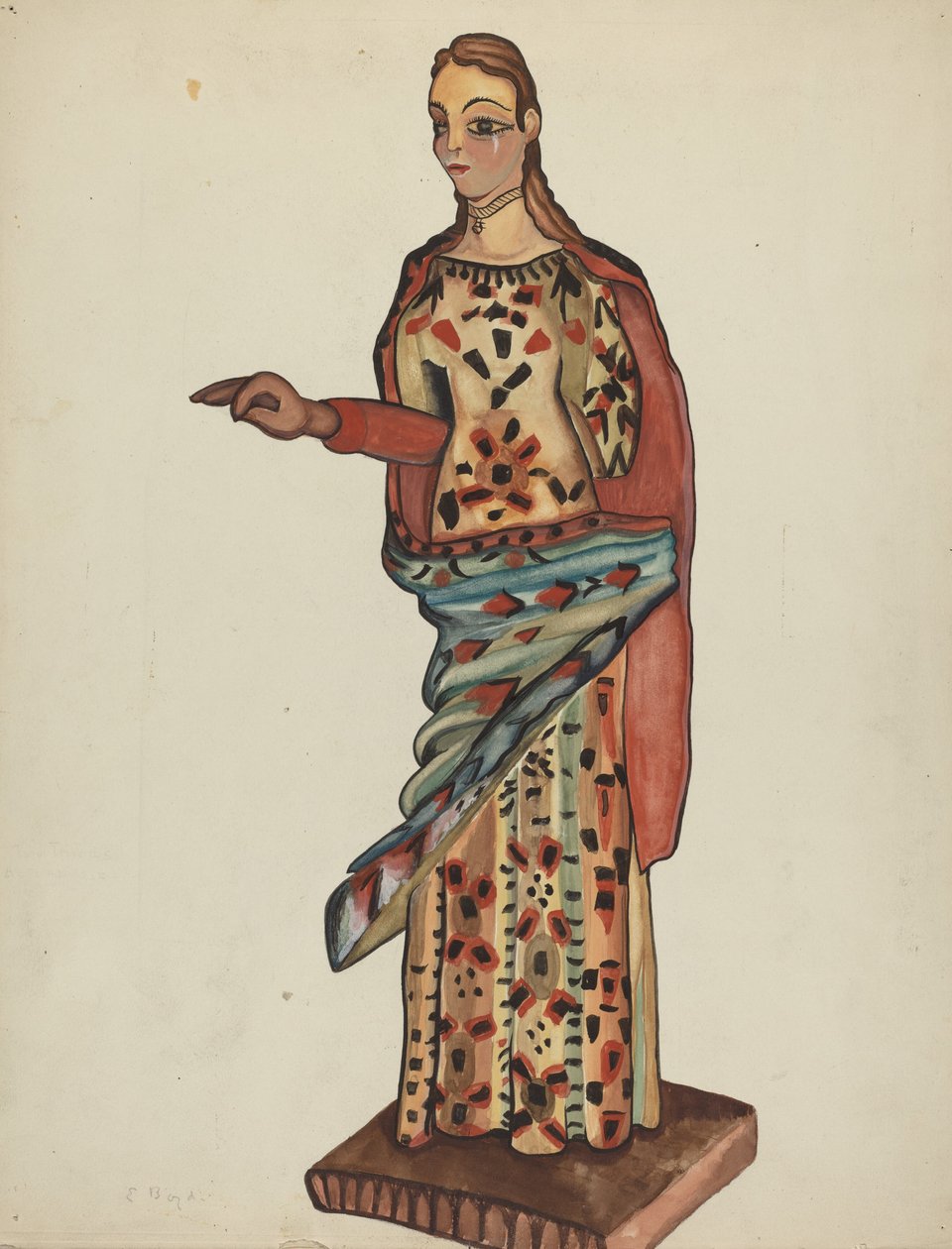 Bulto (Drewniana Figura Świętego) autorstwa E. Boyd