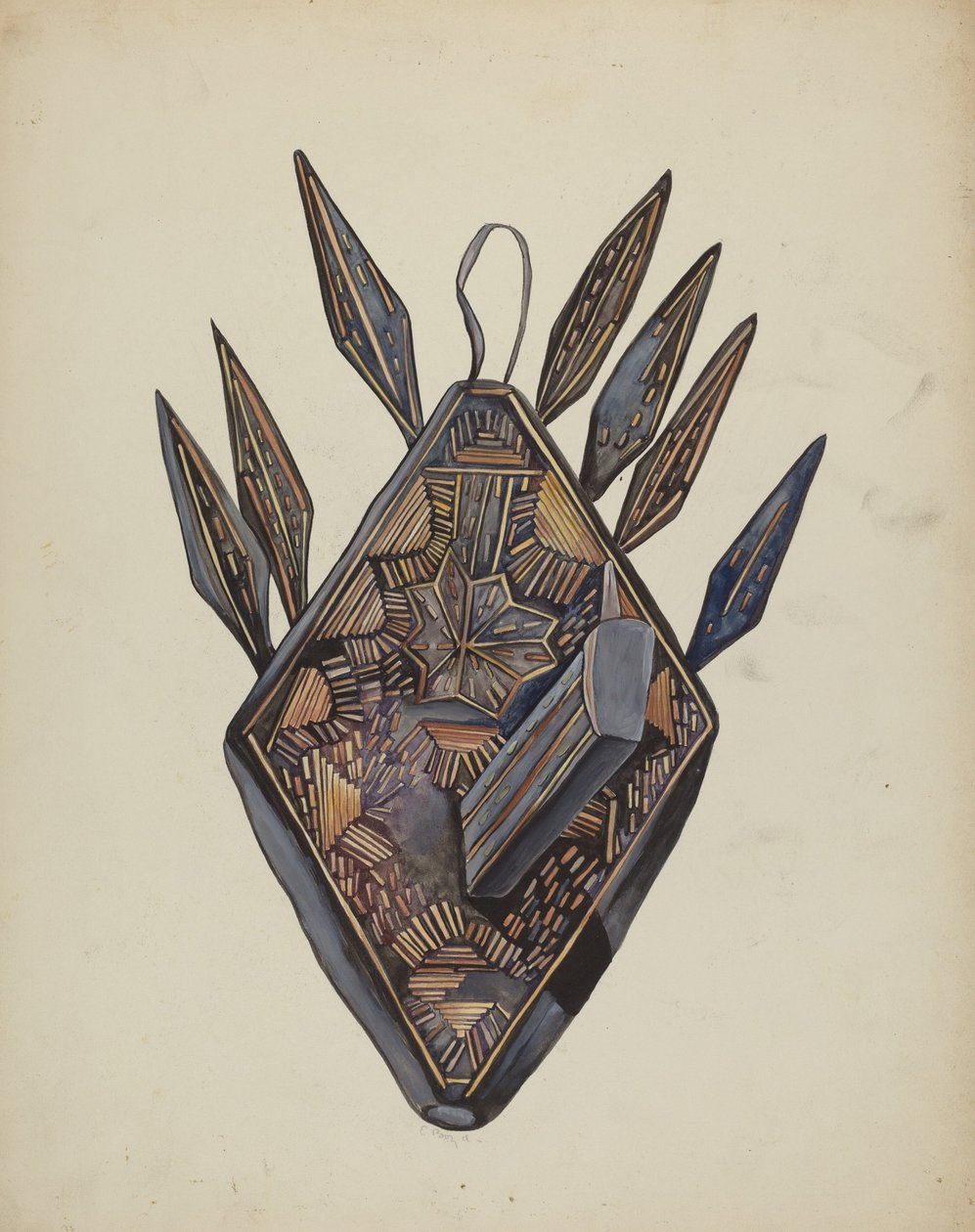 Świeca kinkiet, ok. godz. 1936. autorstwa E. Boyd