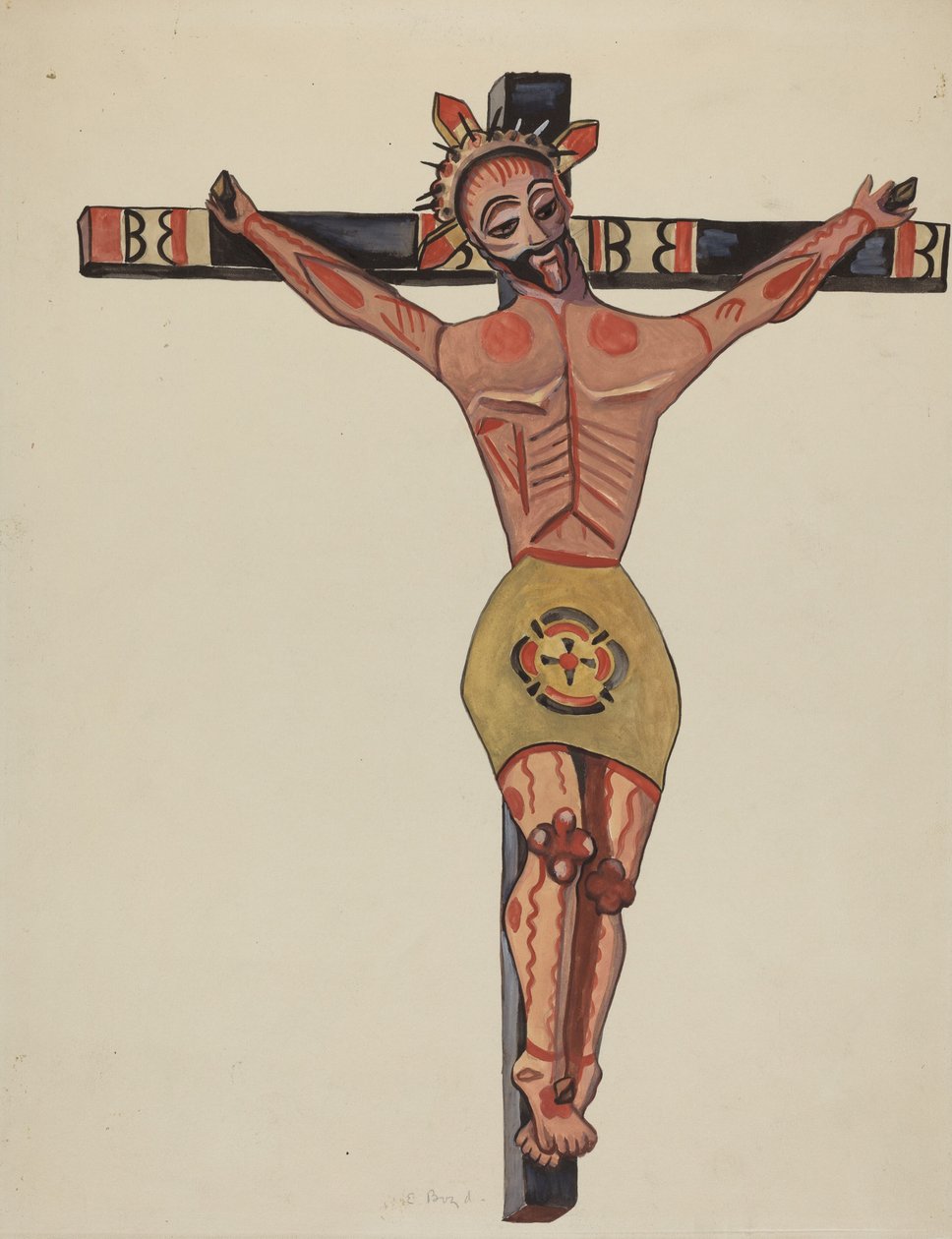 Krucyfiks - Z okolic Mory, 1935-1942. autorstwa E. Boyd