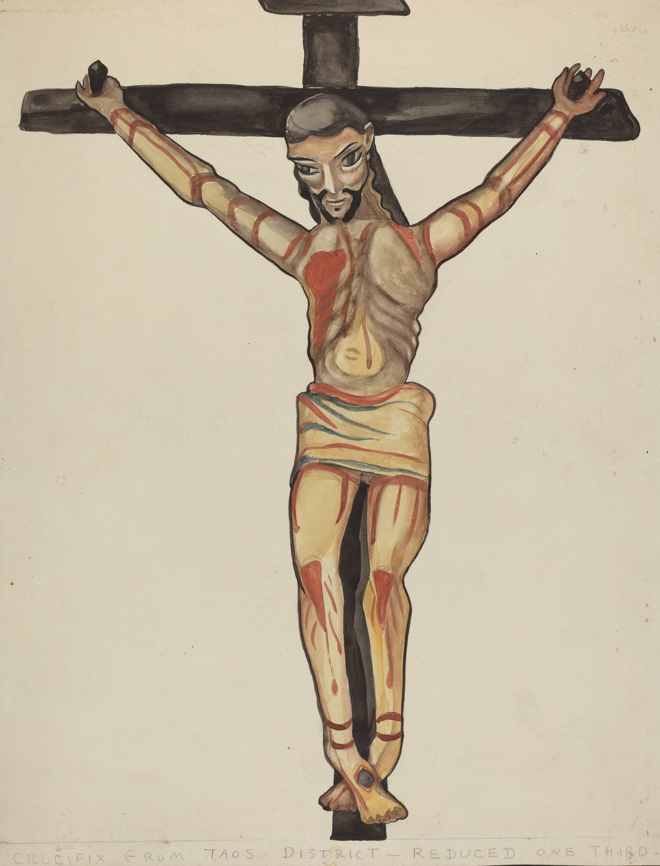 Krucyfiks z okolic Taos autorstwa E. Boyd