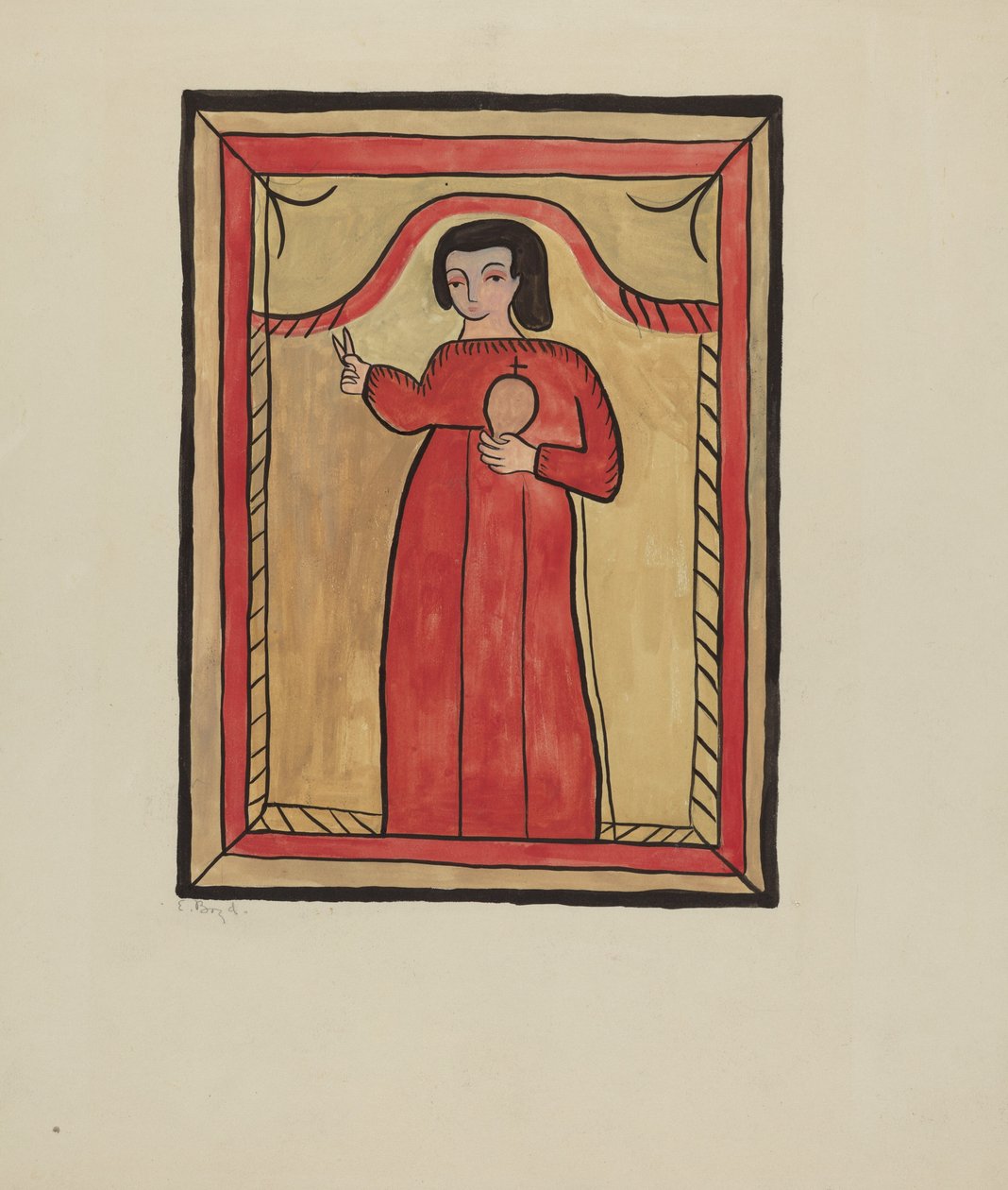 Dzieciątko Chrystus-Retalba El Nino Perdido, Zaginione Dziecko a Retabla, 1935-1942. autorstwa E. Boyd
