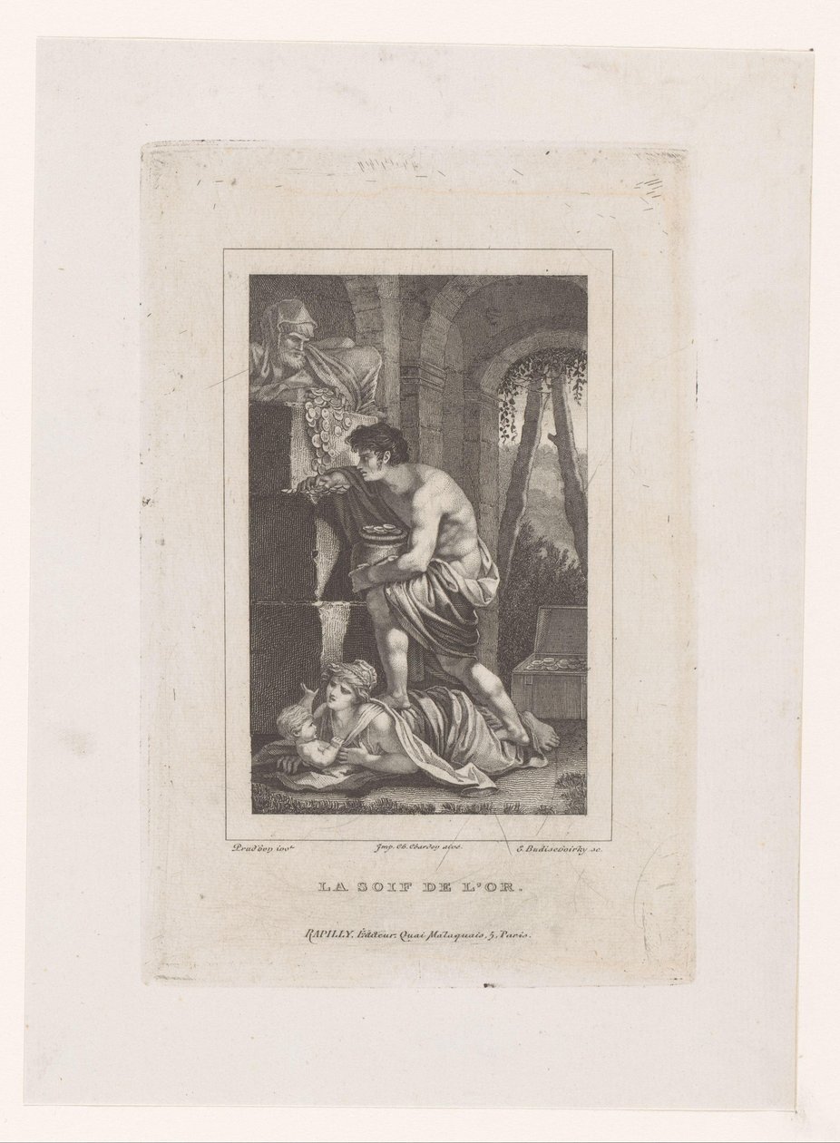 Edward w het goud pragnienie złota autorstwa E. Budischoirky