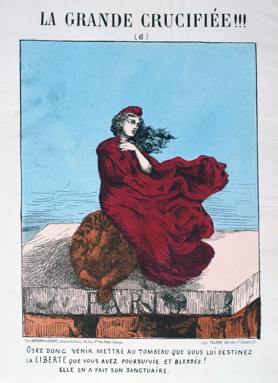 Alegoria republikańskiej Francji, 1871. autorstwa E. Courtaux