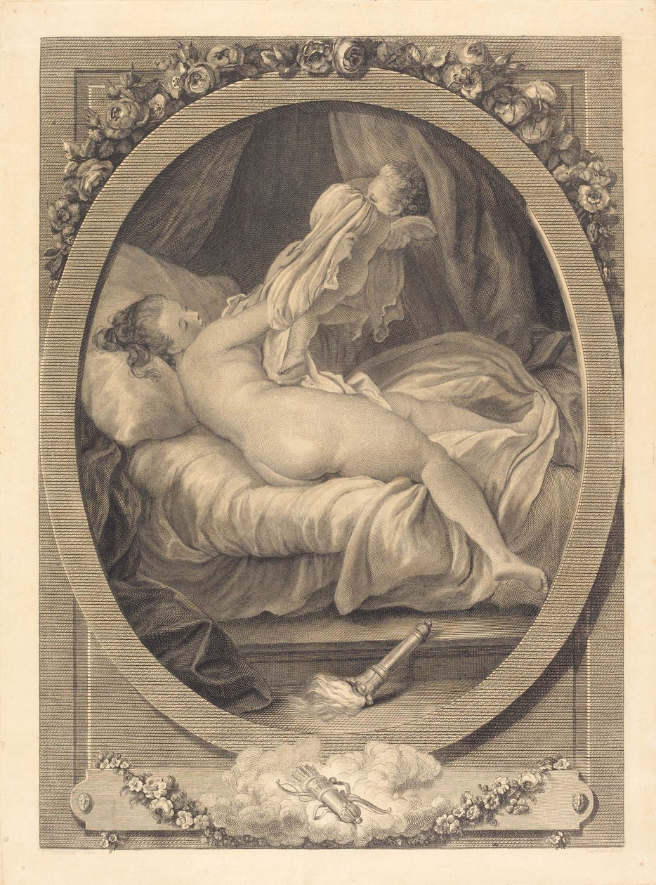 Koszula zdjęta autorstwa E. Guersant after Jean Honoré Fragonard