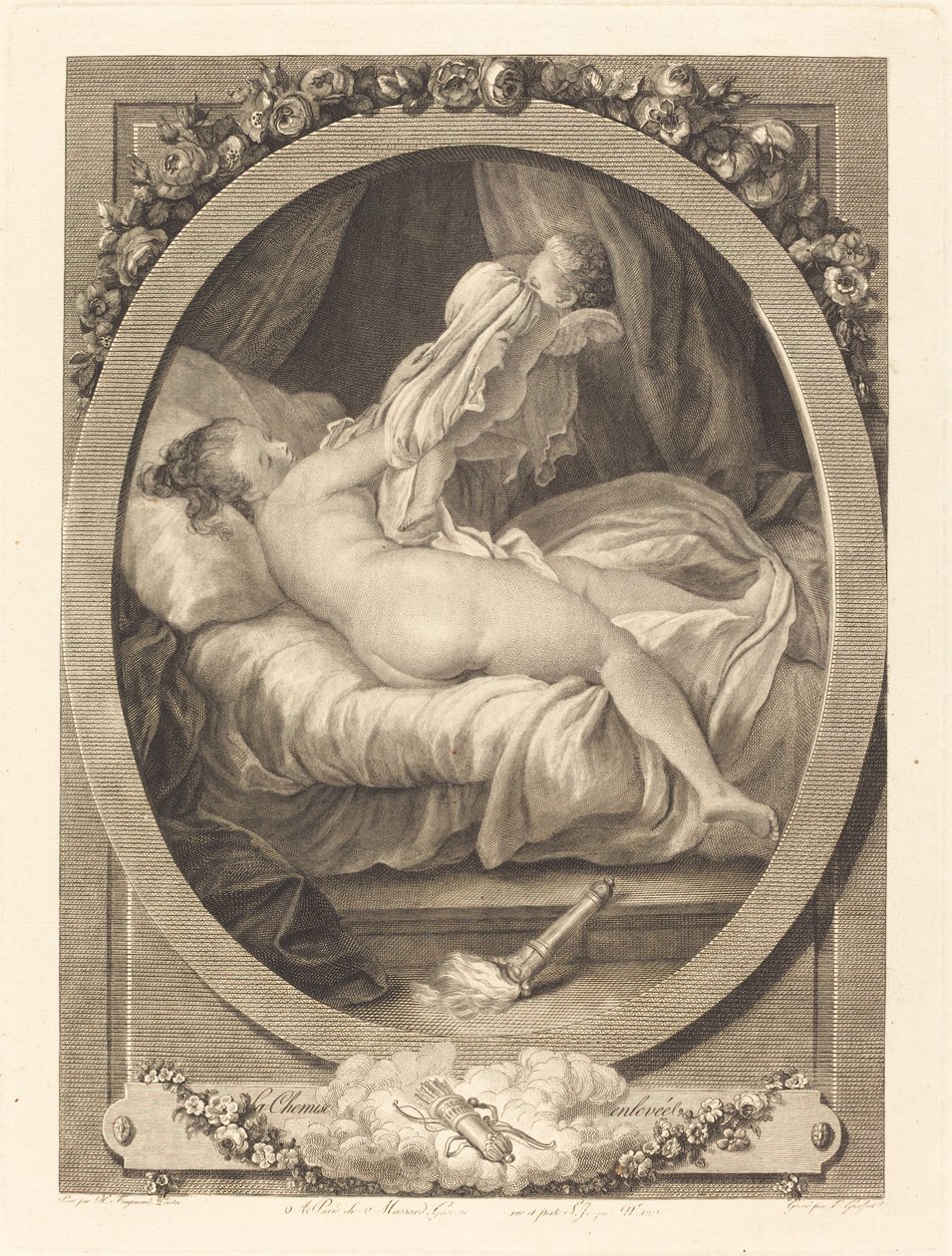 Koszula zdjęta autorstwa E. Guersant after Jean Honoré Fragonard