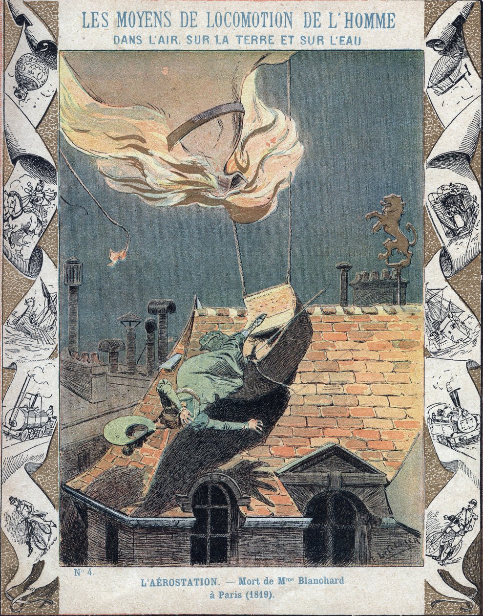 Śmierć Marie Blanchard, żony aeronauty Jeana Pierre