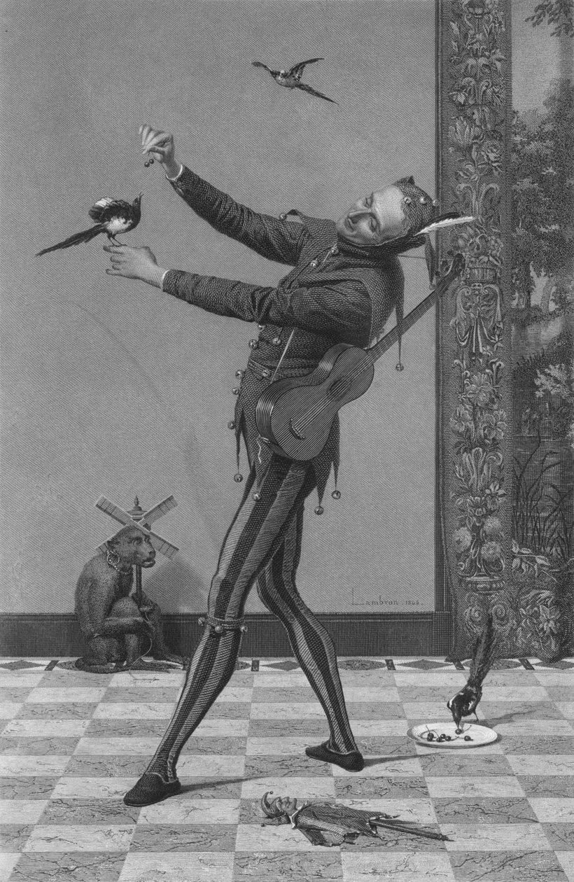 Błazen, 1869. autorstwa E. Mohn