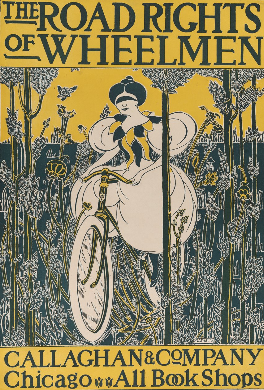 Prawa drogowe Wheelmen, 1895. autorstwa E. Nadall