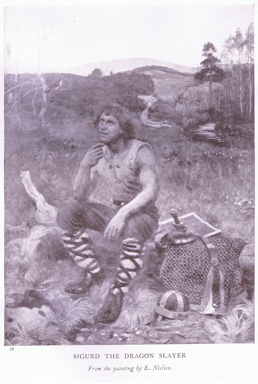 Sigurd pogromca smoków autorstwa E. Neilson