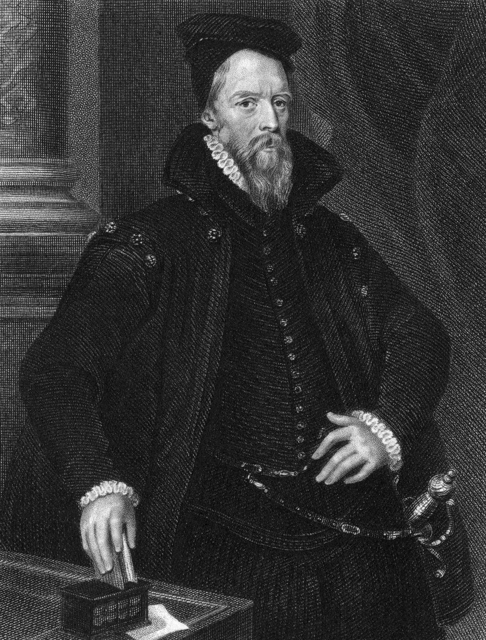 Ambrose Dudley, 3. hrabia Warwick zm. 1589, 1825 autorstwa E. Scriven