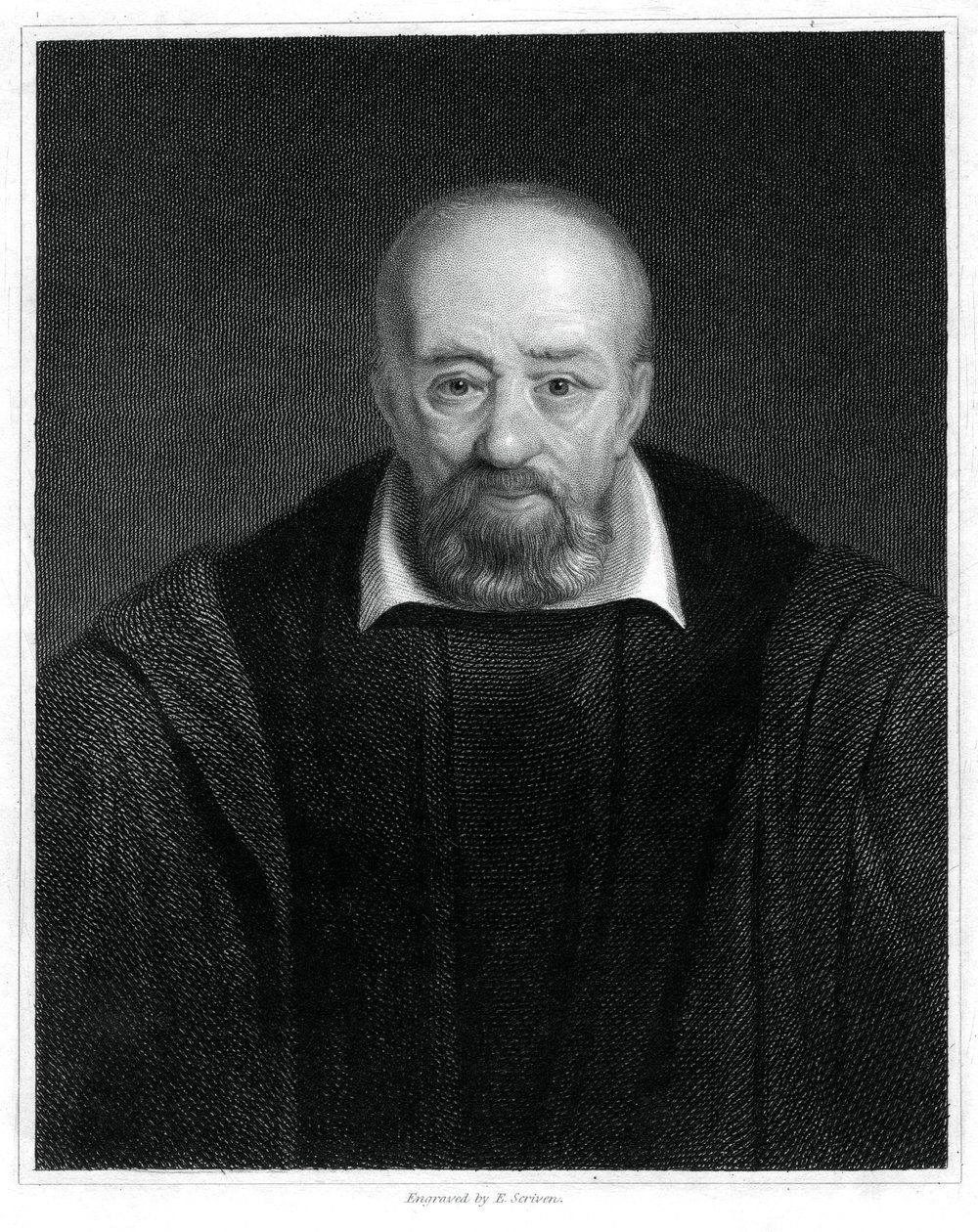 George Buchanan, szkocki historyk i humanista, 1833. autorstwa E. Scriven