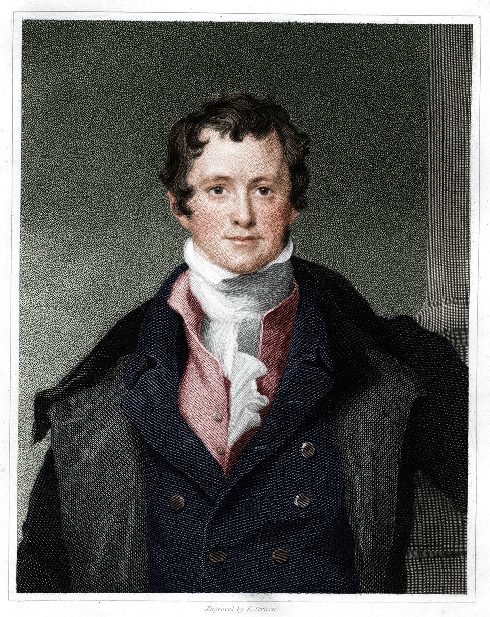 Humphry Davy, angielski chemik, 1833 autorstwa E. Scriven