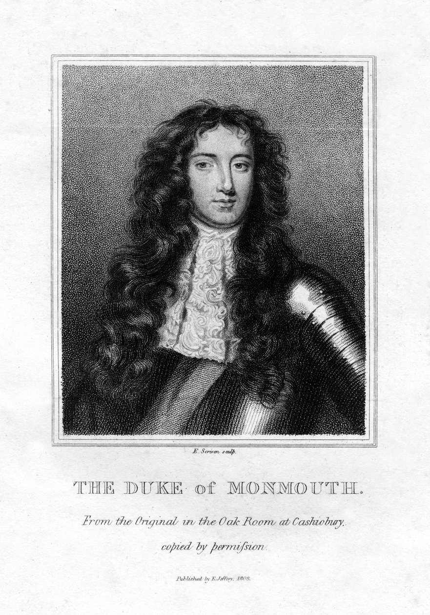 Jakub, książę Monmouth, 1806 autorstwa E. Scriven