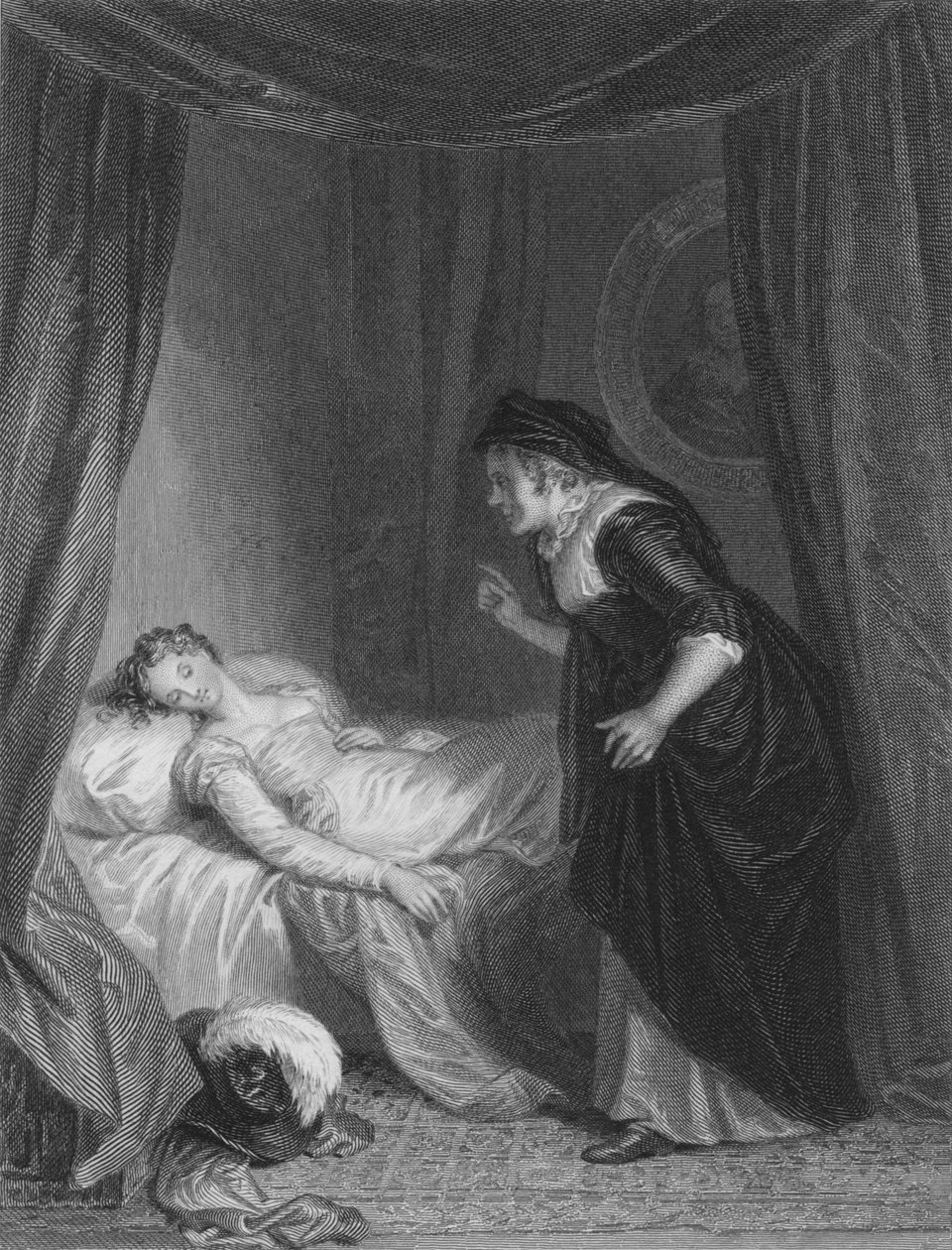 Julia i pielęgniarka, ok. 1830. autorstwa E. Smith