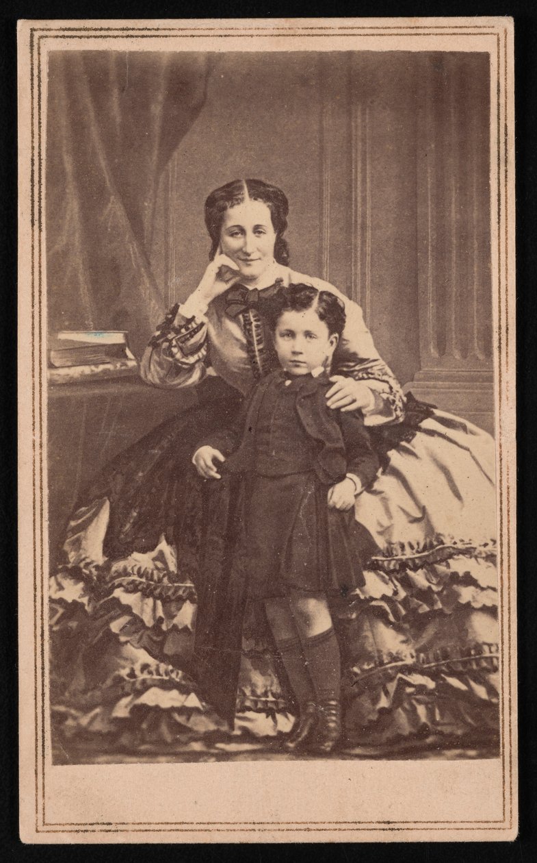 Portret Eugenie de Montijo 1826-1920 i Syna, około 1860. autorstwa E. and H.T. Anthony