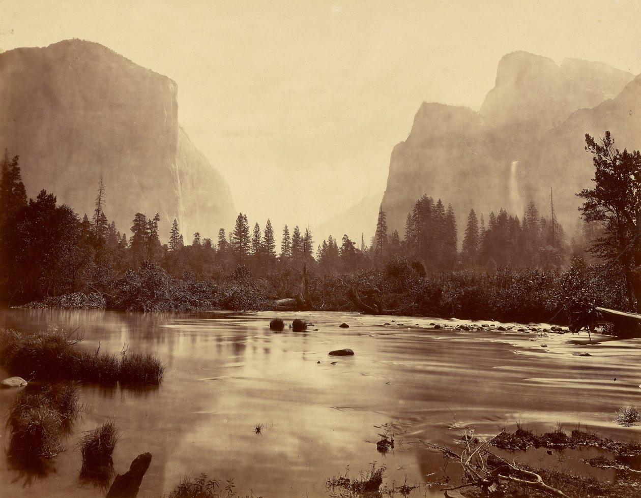 Dolina Yosemite, z Rocky Ford autorstwa Eadweard Muybridge